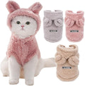 Selena Cat Bunny Ears Costume Cute Dog Kitten Hoodies Sweater Rabbit Ears Puppy Pet Apparel (XXX-Large,Pink)