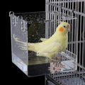Hanging Bird Bath Cube Bird Bathtub Bath Shower Box Bowl Cage Accessory for Bird Canary Budgerigar Parrots Crested Myna Cockatiel, Big
