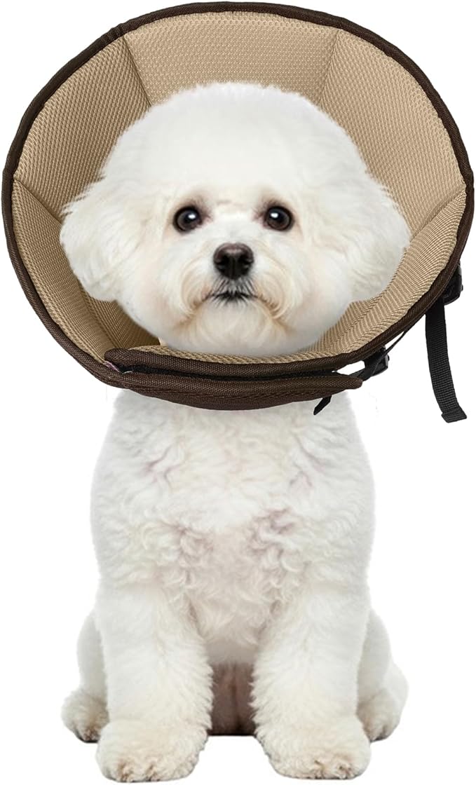 Dog Cone Collar After Surgery, Adjustable Soft Recovery Cone for Small Dogs to Stop Licking, Light-Weight Comfortable Elizabethan Collar for Dogs Anti-Bite Lick Protective Wound