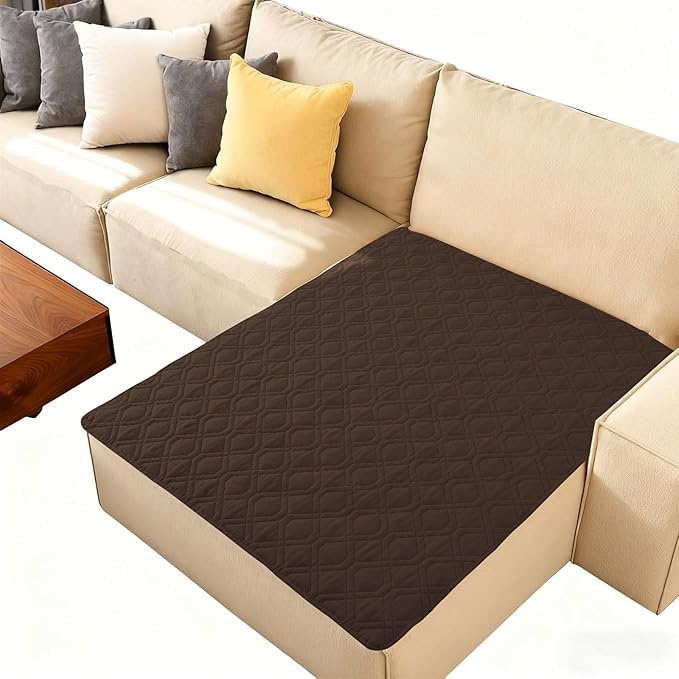 hyha Waterproof Dog Bed Blanket, Soft Pet Blankets, Waterproof Couch Cover for Dogs, Reversible Sofa Covers Washable for Furniture (40x50 Inch, Chocolate/Beige)