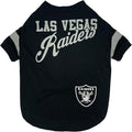 NFL Las Vegas Raiders Dog & Cat T-Shirt, Small. Football PET TEE for NFL Team Fans. New & Updated Fashionable Stripe Design, Durable & Cute