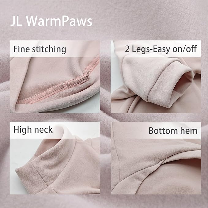 Fleece Sphynx Cat Clothes Soft Hairless Cat Clothes Pullover Cat Sweater for Chihuahua All Season Light and Warm Kitten Cloth for Cats Only Puppy Clothes Small Dog Sweater (Pink, XL)