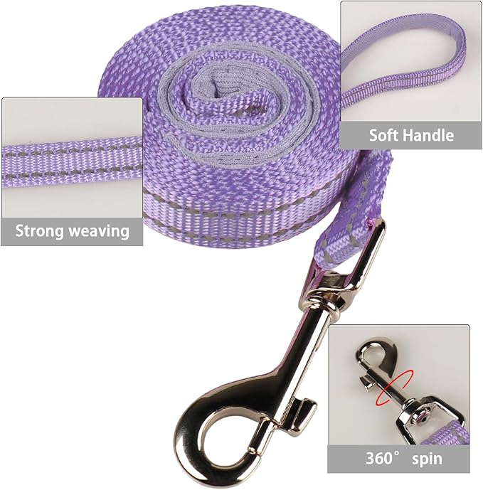YIMEIS Dog Harness and Leash Set, No Pull Soft Mesh Pet Harness, Reflective Adjustable Puppy Vest for Small Medium Large Dogs, Cats (Taro Purple, Small (Pack of 1)