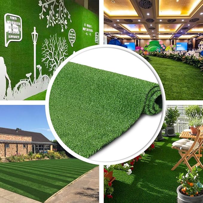 Petgrow Synthetic Artificial Grass Turf 10FTX69FT for Indoor Outdoor Dog Synthetic Grass Mat, Party Wedding Christmas Balcony Garden Astro Turf Rug,Drainage Holes Faux Fake Grass Rug Carpet for Pets