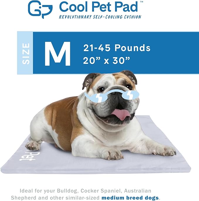 The Green Pet Shop Dog Cooling Mat Cover - Medium, Cloud - Protect Your Cool Pet Pad from Dirt & Damage - Machine Washable