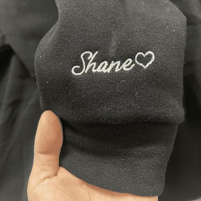 Personalized Embroidered Dog Hoodie, Personalised One-Line Dog Shirt, Unisex Embroidered Dog Hoodie, Dog Lovers Gifts