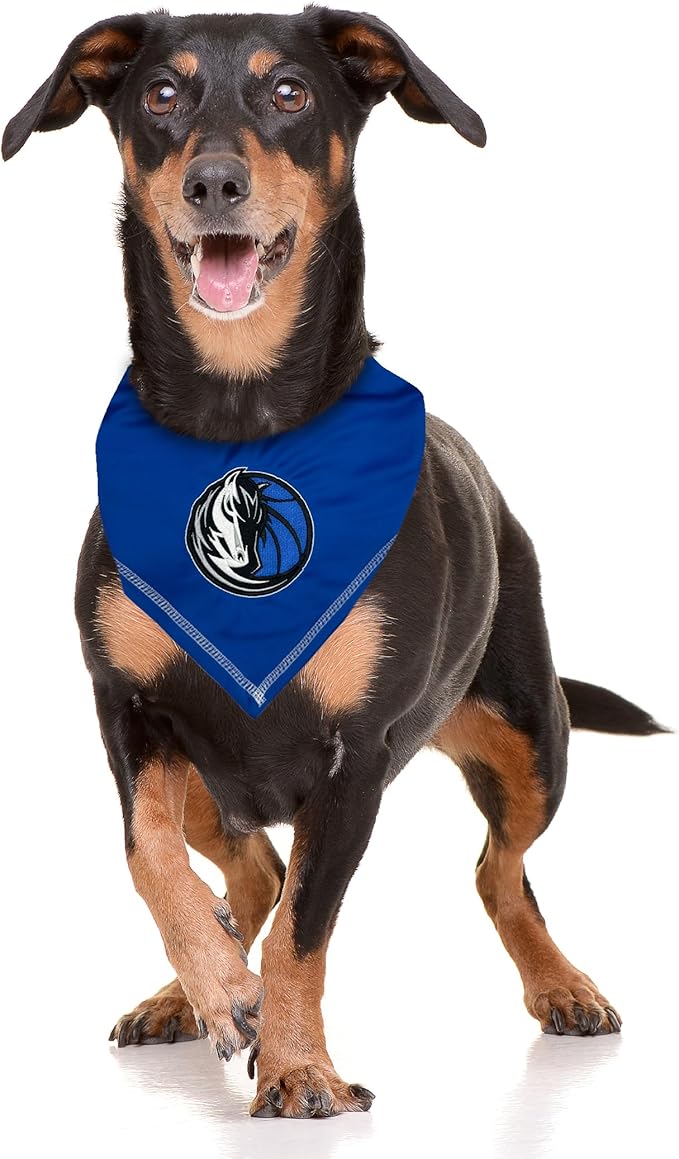 Pets First NBA Dallas Mavericks TIE Bandana, Size Small/Medium. Dog Bandana Scarf Bib for Pet Cat Dog. The Ultimate Game-Day, Party Bandana
