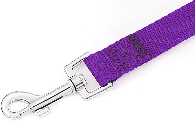AmaGood Dog/Puppy Obedience Recall Training Long Dog Leash- 20 feet 30 feet 50 feet 15 feet Long Leash for Dogs Training,Recall,Play,Safety,Camping (Purple, 50 Foot (Pack of 1))