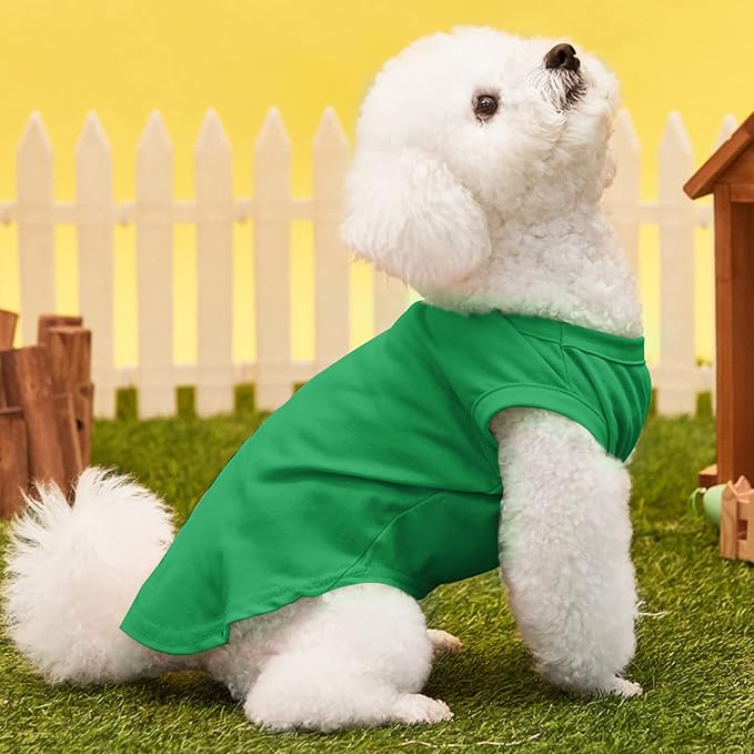 Custom Dog T-Shirts with Name for Pet Dogs, Breathable Personalized Print or Embroidered Name Clothes Summer Clothing Pullover for Pet Puppy Cats Kitten(XS, 8 Colors T-Shirts)