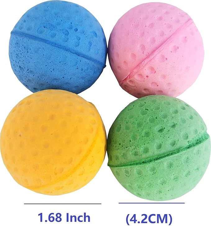 Cat Foam Ball Cat Sponge Ball Toy Soccer Toy (12Pack)