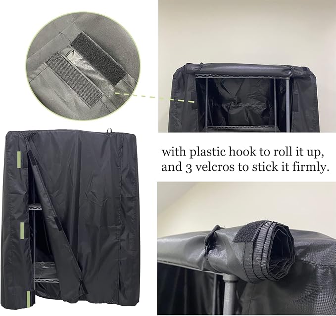 J&C Large Bird Cage Cover 420D Bird Cage Covers Heavy Duty Birdcage Cover Waterproof Bird Cage Covers for Night Blackout Sunlight Patio Birdcage Covers Birdcage Accessories