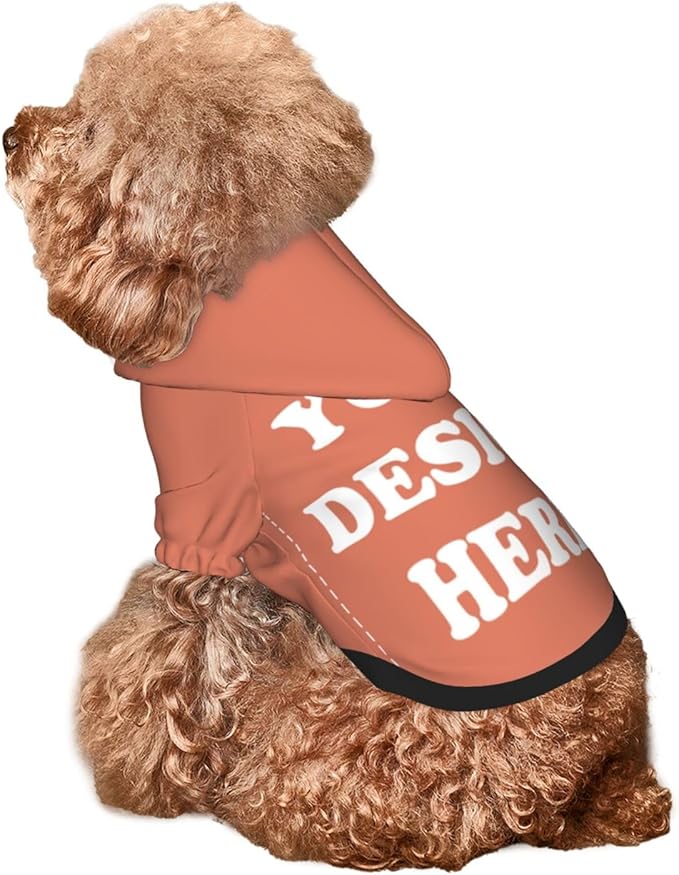 Dog Costume, Custom Dog Hoodie, Dog Name Costume Holiday Pet Pajamas Outfit, Personalized Pet Coat Costumes for Small Medium Large Dogs and Cats for Winter, Coral, M
