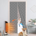 Cotton Thermal Door Screen Draft Stopper Cover Made of Oxford and Cotton Fill Fit 72x96inch Door Screen Door Itself Size 74x98inch Curtains for Winter, Insulated Door Curtain for Doors
