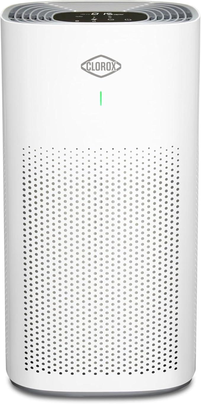 Clorox HEPA Air Purifiers for Home, True HEPA Filter, Large Rooms Up to 1,500 Sq Ft, Removes 99.9% of Mold, Viruses, Wildfire Smoke, Allergens, Pet Allergies, Dust, AUTO Mode, Whisper Quiet
