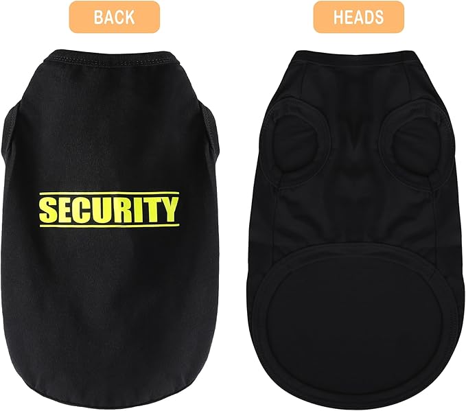 Discover Cozy Cotton Canine Wear: Soft, Lightweight, and Breathable Dog Shirt Vest with Eye-Catching Graphics(Security), Keeping Your Furry Friend Warm and Comfy! Grey 4XL