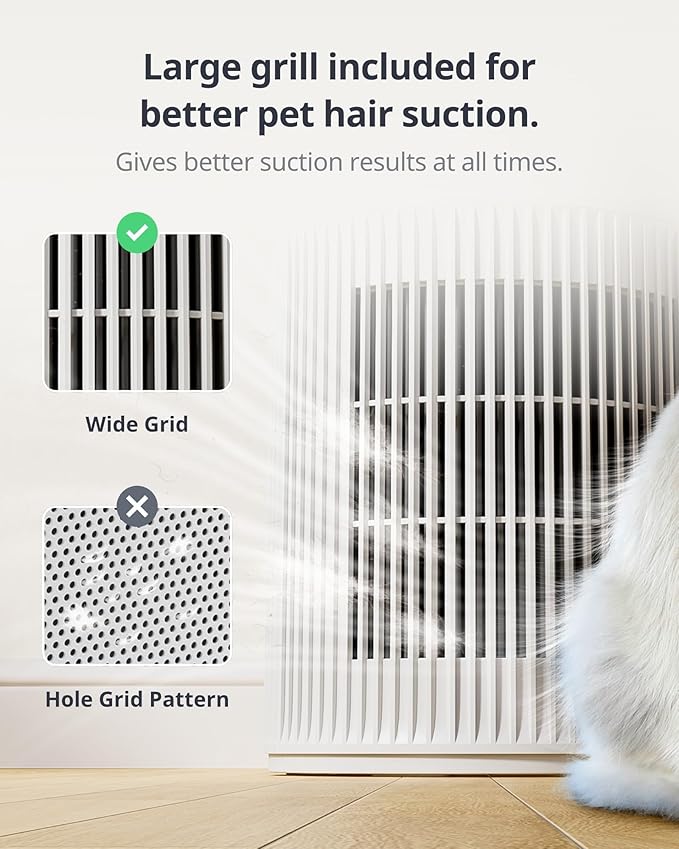 SwitchBot Air Purifiers for Home Large Room with Matter Up to 3620 ft², 20dB, Washable Pre-filter, Pet Mode, 10 RGB Colors, Aromatherapy, Work with Apple Home, Google Home, HomeAssistant