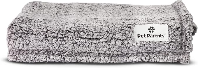 Pet Parents Premium Pet Blanket - Water Resistant Dog & Cat Blanket, Perfect for Crates, Calming, Large, Medium & Small Dogs, Puppy Size: 50x60, Color: Slate