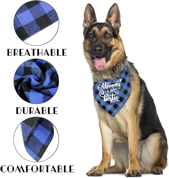 Dog Bandana, My Dad is My Hero, Dogs Scarf Classical Printing, Dogs Scarf Accessories, Doggy Kerchief Pet Kerchief, Christmas Birthday Thanksgiving Doggy Gift D03