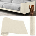 Cat Scratch Furniture Protector Couch Protector from cat Claws Self-Adhesive Carpet remnants Scratching Mat Trimmable DIY Climbing Covering Posts (White, 15.8" x 39.3")