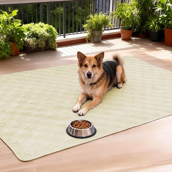 hyha Waterproof Dog Blanket, Reversible Pet Bed Blanket, Soft Sofa Couch Cover for Dogs Washable, Waterproof Pet Couch Covers for Sofa Puppy Cats Furniture Protector(68"x82", Beige/Beige)