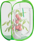 16" x 16" x 24" Pop Up Garden Mesh Plant Cover, Plant Protectors Mesh Plant Enclosure, Garden Net Cage Pest Protection Guard Tent with Storage Bag for Protect Plant Vegetable Fruit from Birds Insects