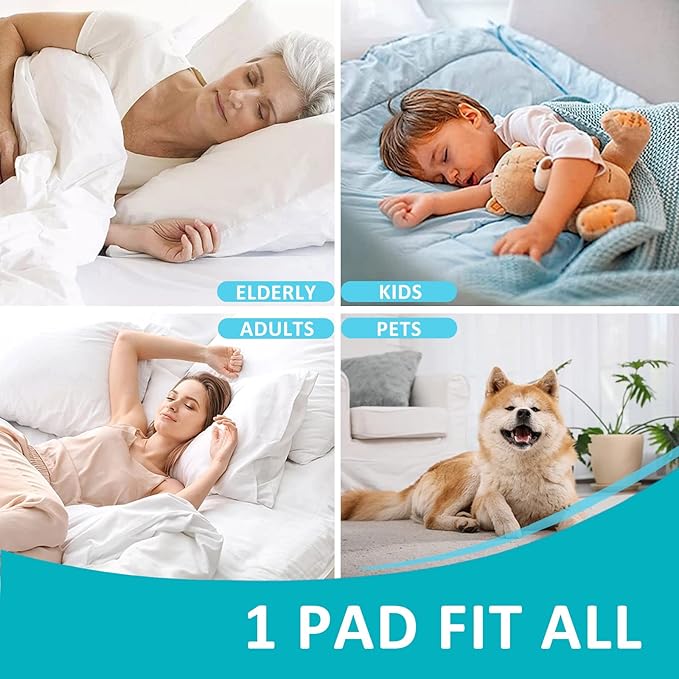 KANECH Bed Pads Washable Waterproof ,44"x52" (2 Pack), Heavy Absorbency Reusable Incontinence Bed Pads for Adults, Elderly, Kids & Pets - Bedwetting Mattress Protector