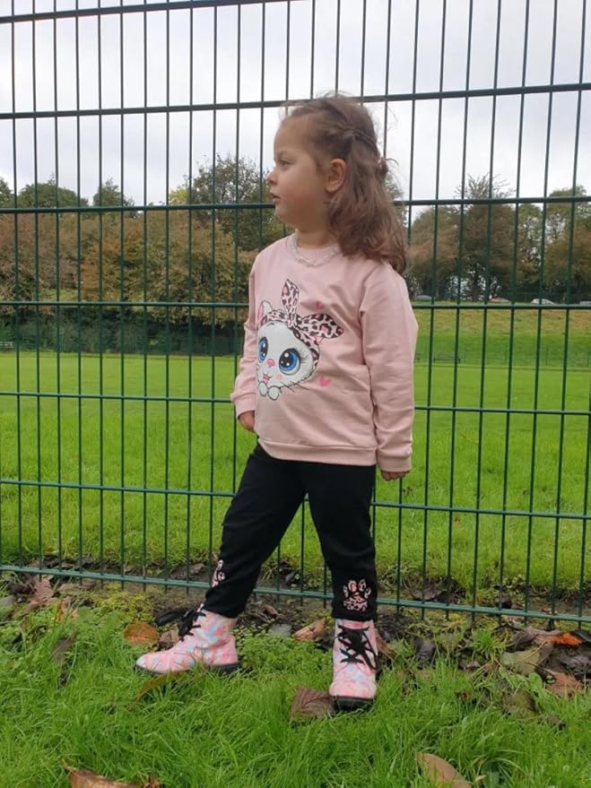 Toddler Baby Girls Clothes Long-sleeve Tie Dye Hoodie Sweatshirt Pants Hooded Outfit Set