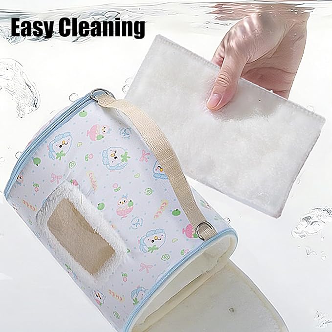 Bird Travel Carrier – Warm Parrot Transport Bag with Viewing Window, Breathable Portable Bird Backpack, Secure Zipper Design | Outdoor Travel Carrier for Parakeet Conure Cockatiel Canary