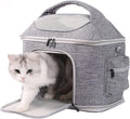 halinfer Pet Carrier for Large Fat Cats and Small Dog, Fits up to 20 pounds Car Seat Travel Carrier, Collapsible Indoor Outdoor Soft Side Carrier Bed House Airline Approved Under Seat