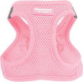 Downtown Pet Supply Step in Dog Harness for Medium Dogs - Adjustable, Escape Proof Dog Harness with Reflective Trim - All-Weather, Fast-Drying Padded Mesh Fabric - Baby Pink, M