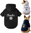 Noni Personalized Name Dog Hoodie, Embroidered Puppy Sweater with Name Text, Custom Pet Clothes Warm Winter Outfit for Dogs, Bright Puppy Sweatshirt, Pet Birthday Outfit, Gift for Dog Lovers