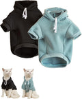 QWINEE Basic Dog Hoodie Sweatshirt Puppy Sweater Warm Cat Costumes Pet Clothes for Chihuahua Puppy Kitten Small Medium Dogs Multicolored X-Small