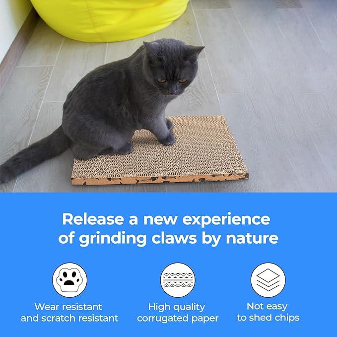 Cat Scratcher Cardboard Cat Scratching Board Cat Scratchers for Indoor Cats Cat Scratching pad (1pcs)