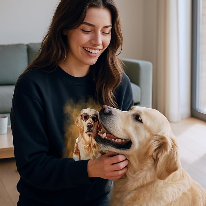 Easycosy Custom Sweatshirt for Couples Men Women, Personalized Hoodies Valentine's Day Gift Matching Sweater for Him Her