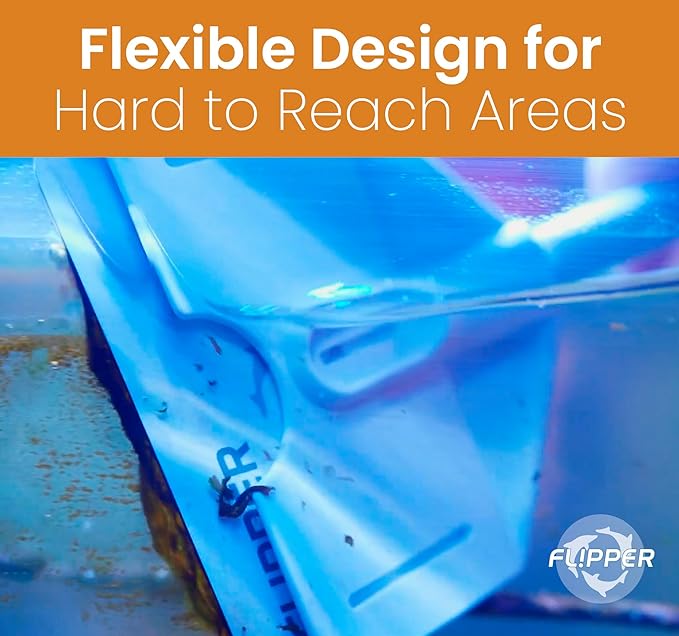 Flipper Platinum Aquarium Scraper Replacement Blades for Fish Tank Cleaning Kits– Replacement Blades for Glass Tanks & Acrylic Tanks – Aquarium Cleaner Blades with Serrated Edge, 10 Pack