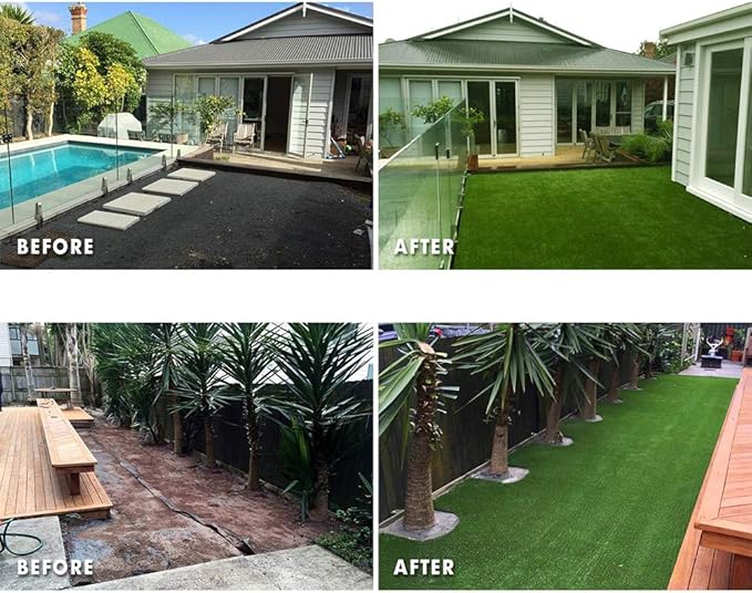 Petgrow Synthetic Artificial Grass Turf 4FTX38FT for Indoor Outdoor Dog Synthetic Grass Mat, Party Wedding Christmas Balcony Garden Astro Turf Rug,Drainage Holes Faux Fake Grass Rug Carpet for Pets