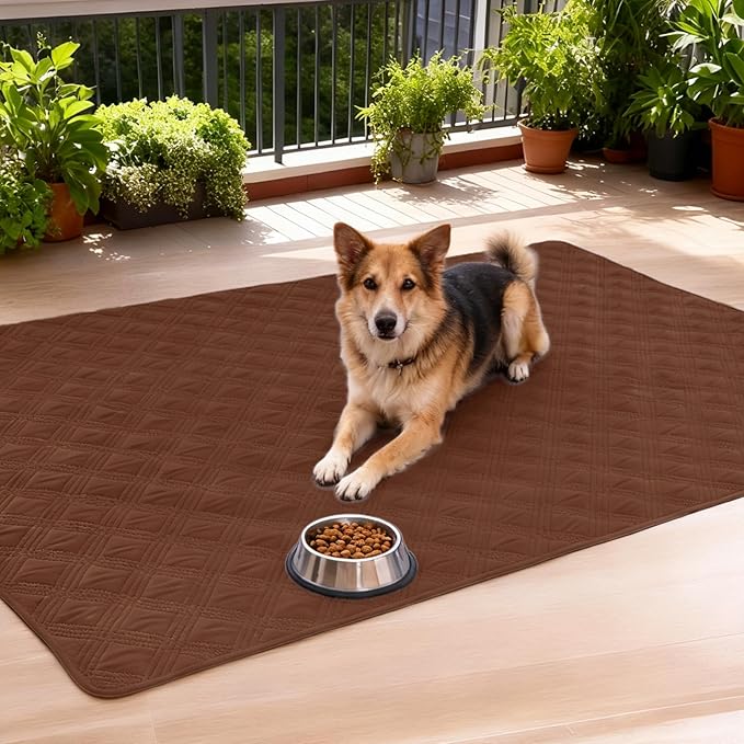 hyha Waterproof Dog Blanket, Reversible Pet Bed Blanket, Soft Sofa Couch Cover for Dogs Washable, Waterproof Pet Couch Covers for Sofa Puppy Cats Furniture Protector(82"x102", Brown/Chocolate)
