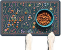 Absorbent Pet Dog Bowl Mat for Food and Water, Pet Cat Food Feeding Mat with Non Slip Rubber Backing, Dog Food Mats for Floors Waterproof, 16"x24"