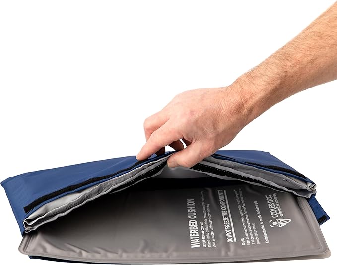 CoolerDog Hydro Cooling Mini Mat for Dogs – Dog Cooling Mat & Cooling Pad for Hot Weather – Triple Layer Ice & Water Cooling System (18" x 10.5")