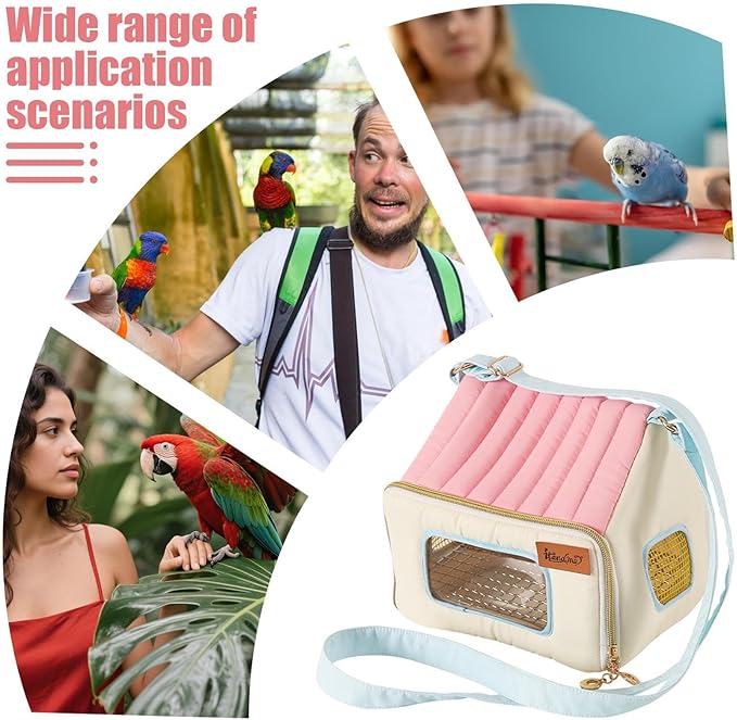Bird Carrier - Breathable Portable Warm Waterproof Pet Bag | Bird Travel Carrier Cage for Pigeons, Animals, Offices, Outings, Travel, Vehicle, Car, Road Trip, Daily Use, Indoor, Outdoor