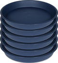 6 Pack of 12 inch Plant Saucer, Heavy Duty Plastic Plant Saucer 12" Round, Durable Plant Tray for Pots, Plant Saucers for Indoors, Plant Trays for Planter (12", Blue)