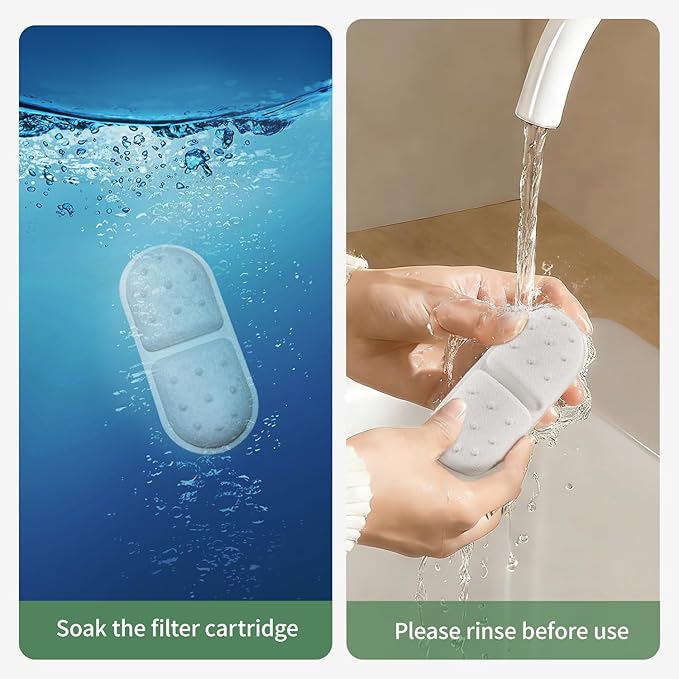 Cat Water Fountain Filter,1 Pack Replacement Filter & Sponge,Only Applicable to APFSS-3201