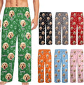 Custom Pajamas Pants with Photo for Men Women:Made in USA Personalized Pajama Trousers,Gifts for Wife Husband