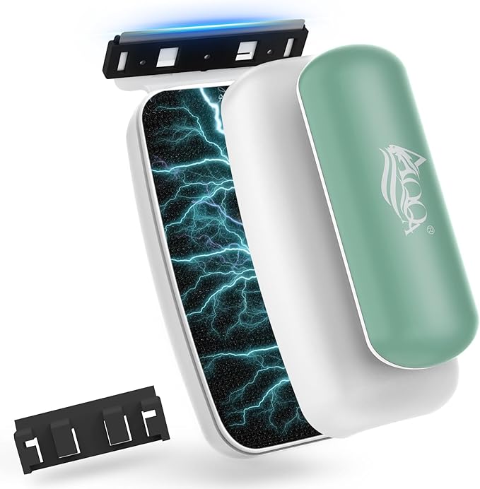 AQQA Aquarium Magnet Glass Cleaner - Enhanced Magnetic Fish Tank Cleaner with 2 Types of Blades, Self-Floating Aquarium Glass Scrubber Algae Scrapers for up 0.79" Thick Glass/Acrylic Aquariums (XL)