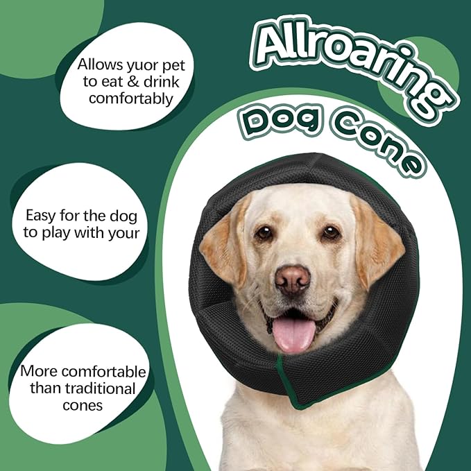 Dog Cone Collar After Surgery, Adjustable Soft Recovery Cone for Small Dogs to Stop Licking, Light-Weight Comfortable Elizabethan Collar for Dogs Anti-Bite Lick Protective Wound