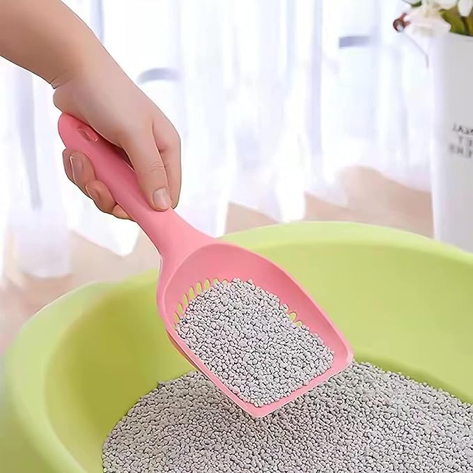 Cat Litter Scoop 3Pcs Cat Litter Scooper Long Handle Deep Shovel Cat Scooper Kitty Litter Scoop for Cat Sand Toilet Cleaning