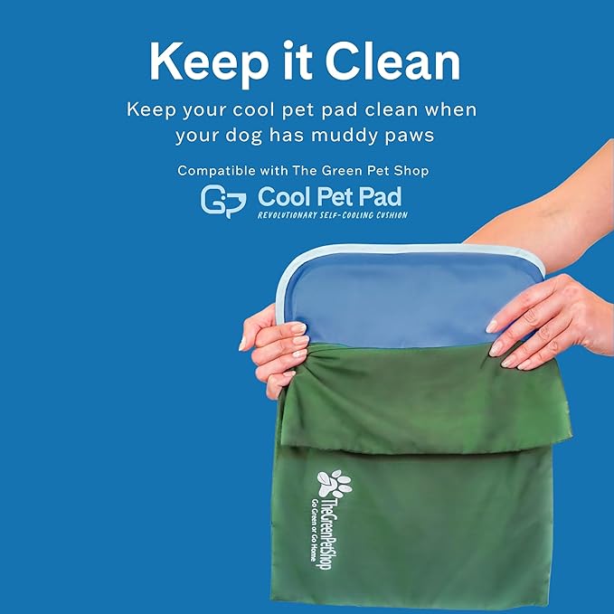 The Green Pet Shop Dog Cooling Mat Cover - Medium, Nude/Pink - Protect Your Cool Pet Pad from Dirt & Damage - Machine Washable