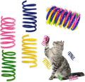 Cat Spring Toys 60 Pack, Interactive Toys for Kittens to Swat, Bite & Hunt, Colorful Durable Plastic Spiral Springs for Indoor Cats