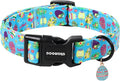 DOGWONG Easter Dog Collar, Cute Easter Egg Pet Collar Durable Holiday Girl Boy Adjustable Cotton Dog Collars with Quick Release Buckle for Puppy Medium Large Dogs,L Visit the Elegant little tail Store