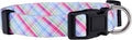Native Pup Easter Dog Collar, Cute Spring Gift for Puppies, Pink Pastel, Eggs, Chicks, Bunny Adjustable for Small, Medium, Large Breeds (Pastel, Medium)